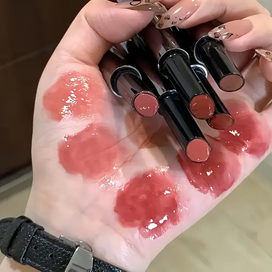 Brilho Labial De Vidro K-Beauty Da HERORANGE | Acabamento Espelhado Brilhante , À Prova D'água E De Longa Duração , Aces