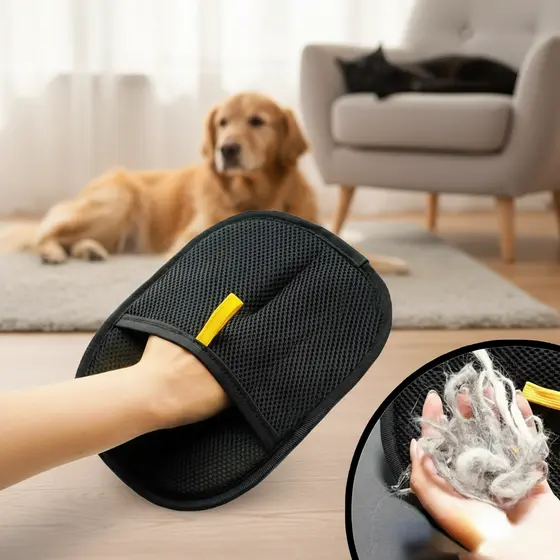 Mittens de remoção de pelos FurFree, escova estática de dupla face, removedor de pelos para cães e gatos, luvas