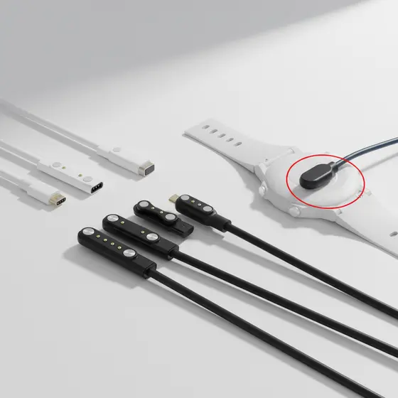 Cabo de carregamento USB magnético para smartwatch LS02 G9