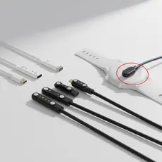 Cabo de carregamento USB magnético para smartwatch LS02 G9