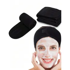 Spa Faixa De Cabelo Facial Turbante Toalha Elástica Adequada Para Banho , Maquiagem E Esportes