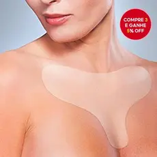 Adesivos de silicone reutilizáveis para o peito, em forma de T, que alisam a pele e previnem o envelhecimento.