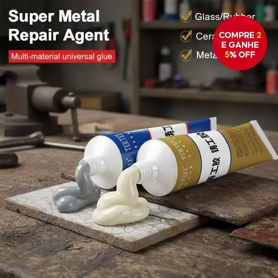 AB Adesivo de Ferro Fundido 15G/20G/40G/50G/70G- Reparo Mágico Resistente ao Calor para Soldagem a Frio em Metal