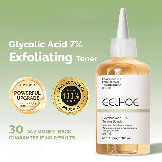 Toner De Ácido Glicólico Esfolia Solução De Resurfacing Esfoliar Soro Rejuvenescedor-100ml