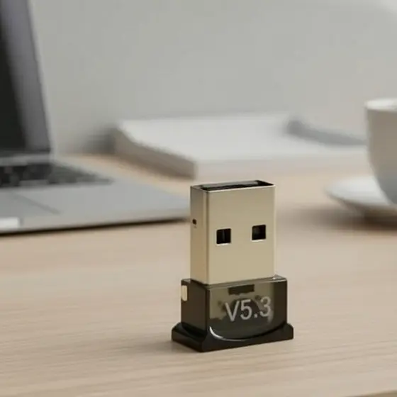 Adaptador Bluetooth 5.3 USB para PC, Laptop, Tablet e Celular