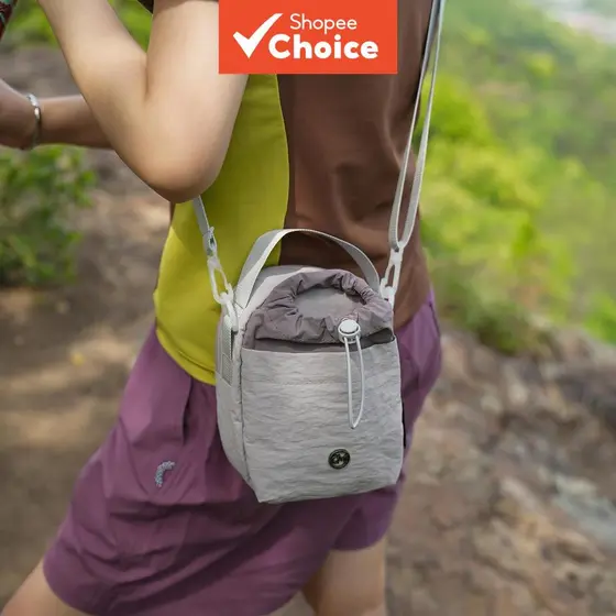 Bolsa tiracolo unissex com cordão, estilo balde, mini, para garrafa de água, bolsa fofa