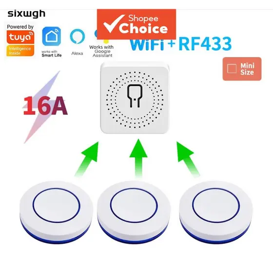 Interruptor Inteligente WiFi para Tuya 2026, novo módulo de automação sem fio, compatível com Alexa e Google Home