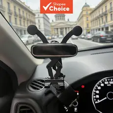 Suporte veicular automático de gravidade TAFDIUR, tipo clipe para painel, suporte ajustável 360° anti-vibração para
