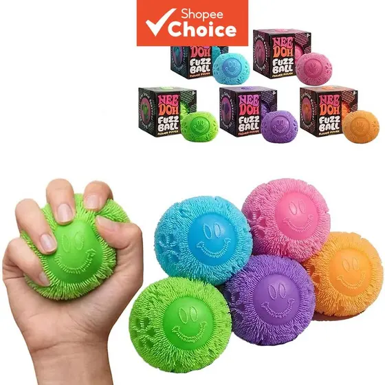 Needoh Smiley Face Flower Pelúcias Squishy Toys Squishies Bolas de Espuma Squeeze-Squeeze Fun Brinquedos de Alívio de