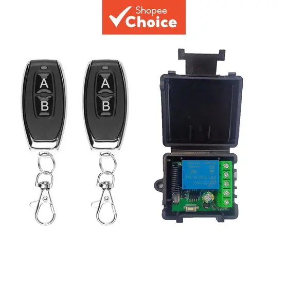 Interruptor de Controle Remoto Sem Fio DC 12V 1CH RF 433MHz Receptor de Relé Para Fechadura de Porta Transmissor