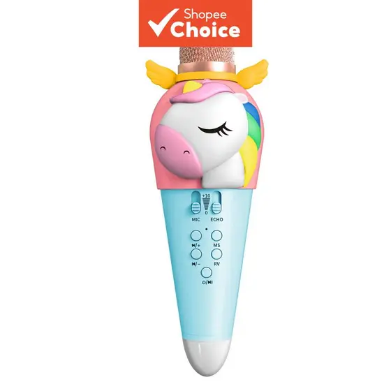 Microfone de Karaokê para Crianças - Microfone de Brinquedo Bluetooth para Meninas, Presente de Páscoa/Natal/Aniversário