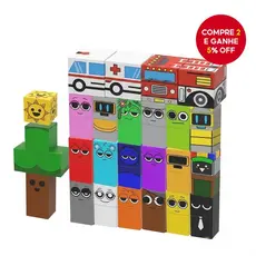 Kit 22pcs Sprunki Blocos Magnéticos Conjunto De Brinquedos De Quebra-Cabeça Infantil