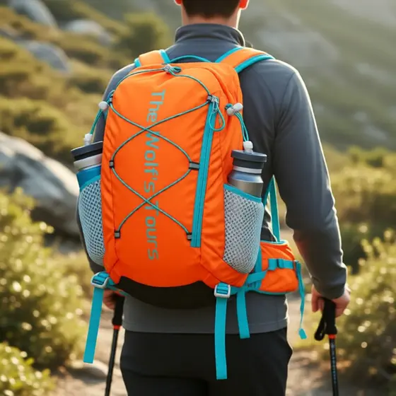 Mochila de Hidratação Leve e à Prova d'Água para Ciclismo e Trilhas com Compartimento para Reservatório