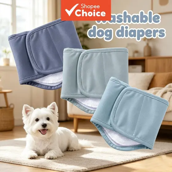 Faixa De Barriga De Cachorro Masculino Para Cães Pequenos Com Almofada Removível Anti-Vazamento Pano Respirável Envolve