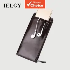 IELGY Nova Carteira Longa Masculina, Estilo Coreano, Bolsa para Celular com Zíper, Carteira Masculina Ultra Fina