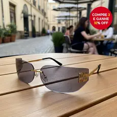  Óculos de sol sem aro e elegantes com um toque único de alta qualidade, adequados para fotografia de estilo casual e