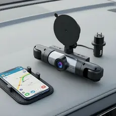 Câmera Veicular Dianteira Traseira 4 Câmeras 1080P HD DVR com Visão Noturna