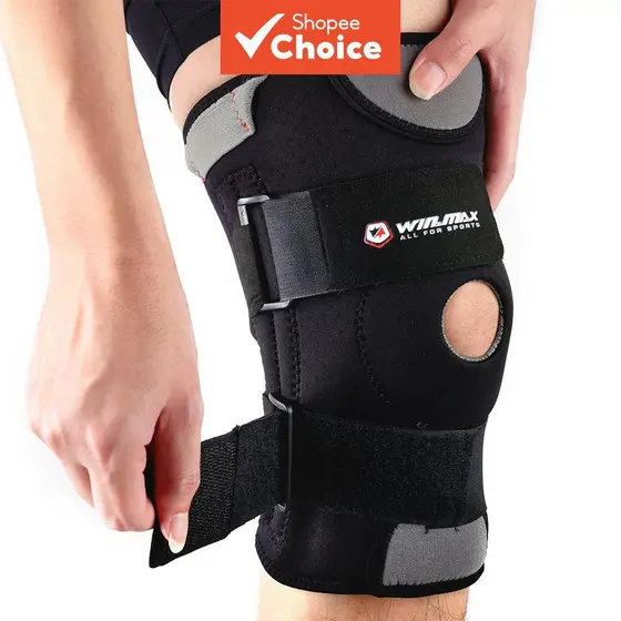 Joelheira ajustável, antiderrapante, respirável, não abafada, proteção esportiva e para o dia a dia