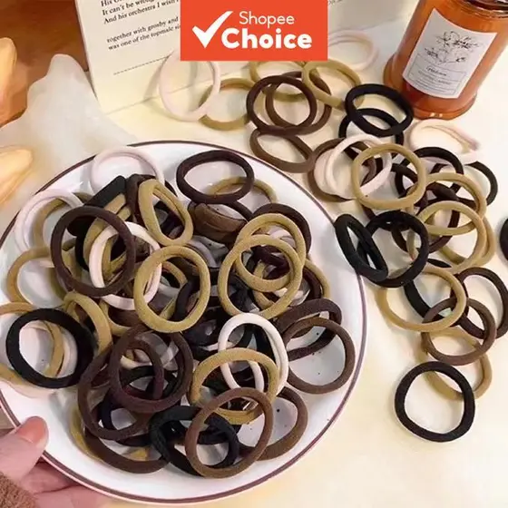 Laços De Cabelo Em Cores Doces Para Mulheres – Faixas De Rabo De Cavalo Grossas E Elásticas Altas , Conjunto De Esportes