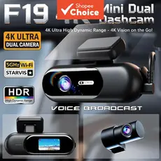 Dash Cam 4k Uhd WIFI Night Vision Filmadora Traseira Dianteira Para Carro