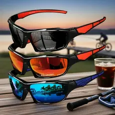 Óculos de Sol Retro Sport UV400 Antirreflexo para Pesca, Ciclismo, Caminhada, Corrida e Direção