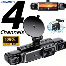 4 Canais 360 ° Girar Dash Cam 1080P Câmera De Carro Visão Noturna Monitor De Estacionamento G-Sensor Dashcam
