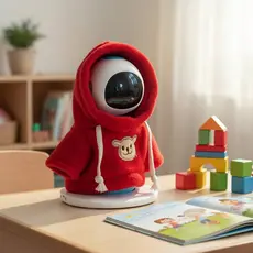 Eilik Robô Inteligente Tamagotchi com Chapéu, Suéter e Cachecol Exclusivos de Natal