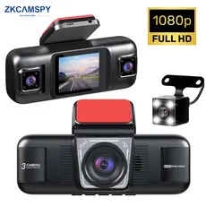 Câmera Veicular 4 Canais com Visão Noturna, DVR 360° para Carro, Gravação em Loop Frontal, Esquerda, Direita e Traseira