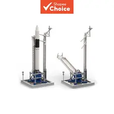 Space Falcon One Rocket E Almofada De Lançamento Modelo Blocos De Construção Compatíveis Com Brinquedos lego Presente 26