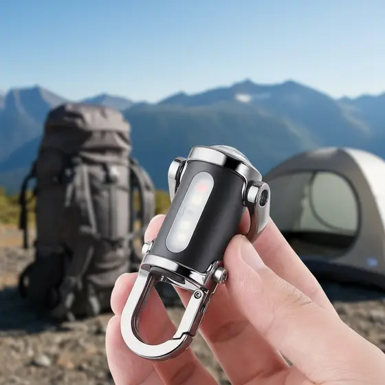 Mini Lanterna de Chaveiro: Impermeável e à Prova de Choque, Portátil