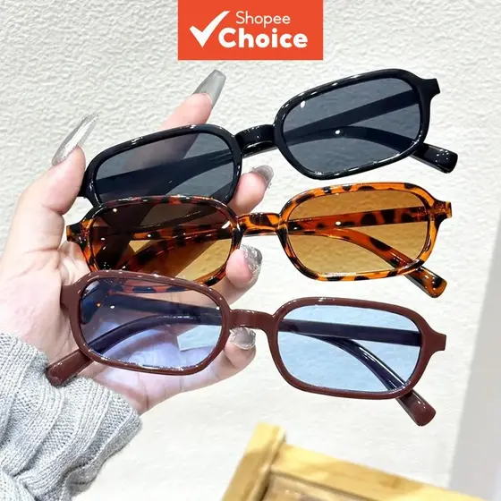 Óculos De Sol Femininos Estilo Y2K Com Acabamento Dourado Quadrado 1 Peça Conjunto De 3 Peças Acessórios De Moda