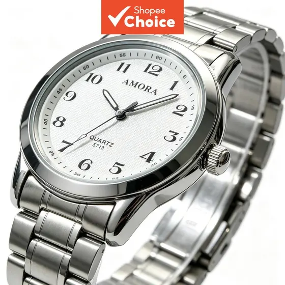 Relógio Masculino Redondo Clássico De Quartzo Em Aço Inoxidável Com Pulseira-Moda Elegante Para Escritório De Negócios