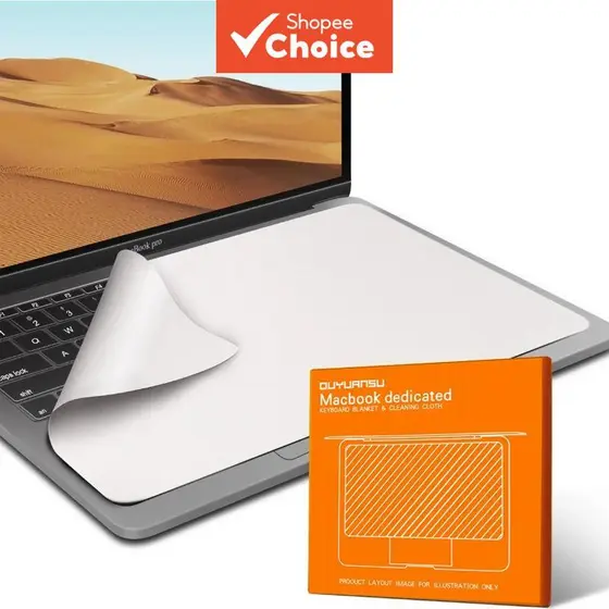 Pano de Limpeza de Tela para Laptop em Microfibra Ultrafina com Capa Protetora para Teclado e Protetor de Tela