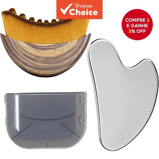 Escova De Massagem Linfática FaceSculpt Pro : Ferramenta Ergonômica Para Rosto E Mandíbula Limpeza , Aplicação Em Creme