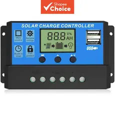 Uma Peça 30A 12V/24V Regulador Solar Ajustável LCD PWM Carregador Para Sistemas De Energia Off-Grid Controle De Carga
