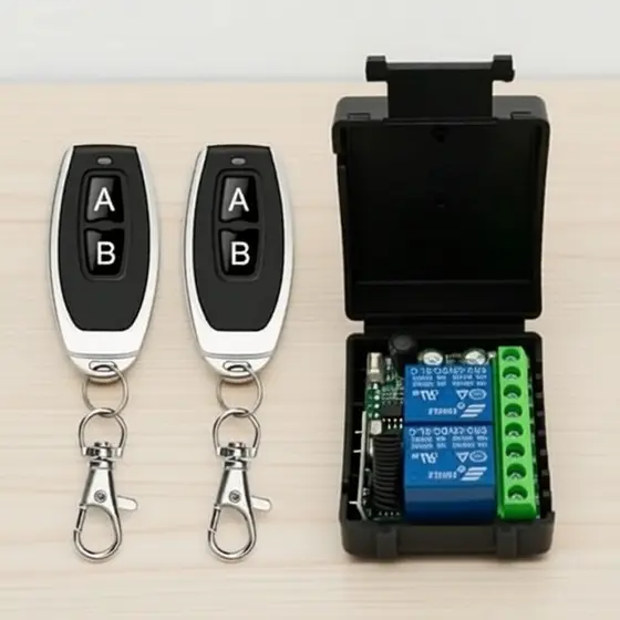Interruptor De Luz Controle Remoto Sem Fio 10A 1CH Bloqueio De Acesso Alimentação Disjuntor Único AC90V-256V 433mhz Conj
