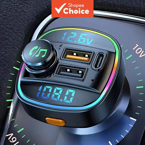 BLUETOOTH Car Mp3 Player C22 Dual USB Transmissor Fm De Carga Rápida 12v