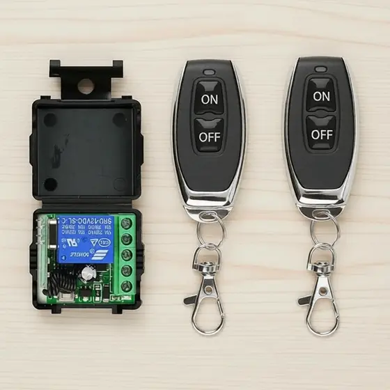 Interruptor de Controle Remoto Sem Fio RF 433Mhz 12V Relé CH Módulo Receptor Para LED Fechadura de Porta Trava