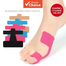 Fita Kinesio para Joanete - 10 Fitas Esportivas e Fisioterapêuticas Pré-Cortadas para Dedos e Pés - Fita Kinesio