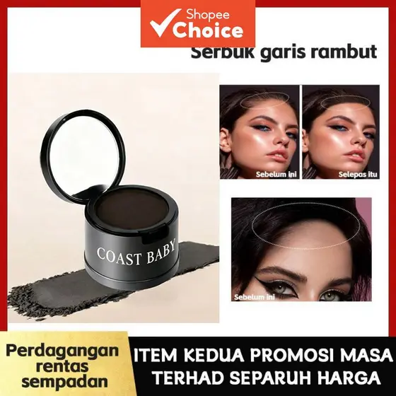 Linha Fina Cor Do Cabelo Capa Vara Testa Corretivo À Prova Dwaterproof Água Sombra De Em Pó Maquiagem