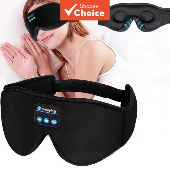 Bluetooth Dormir Fones De Ouvido 3D Máscara De Olho Sem Fio Macio Bandana Música Travesseiro Viagem Alívio Enxaqueca