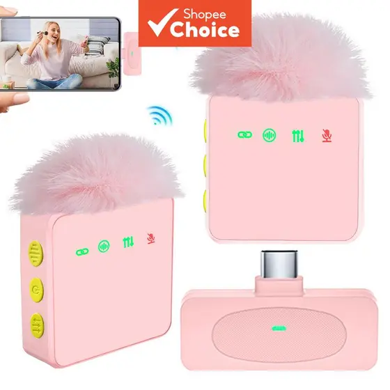 Microfone De Lapela Sem Fio Clear Voice Compacto Com Clipe