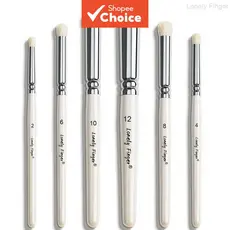 Pintura em Miniatura com Pincel Seco, Conjunto de 6 Pincéis Secos para Pintura de Miniaturas, Cerdas de Lã com Ponta