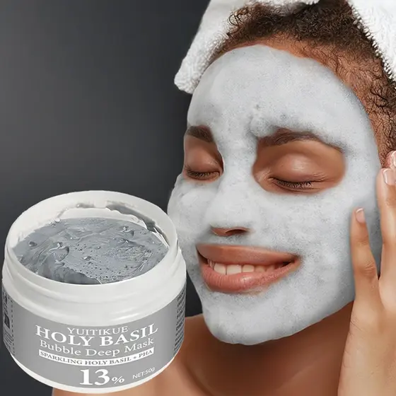 YUITIKUE Bubble Deep Mask 50G Purificante Controle De Óleo Limpeza De Poros Máscara De Lama Facial Clarificante