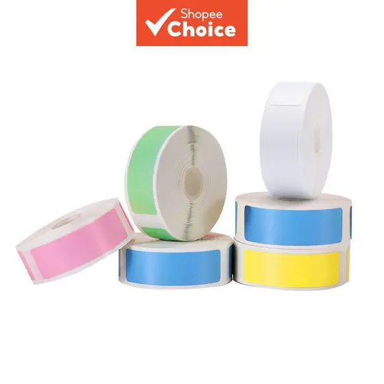 Rolo De Etiqueta Adesiva 15x30mm 195 Peças Adesivos À Prova D'água Para Impressora Niimbot D110 D101 D11 Papel Térmico O
