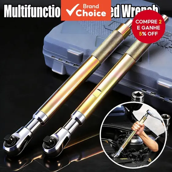 Chave De Catraca Manual De Alto Torque , Peça Única , 1/2 Espaços , Ferramenta De Extensão Automática , Soquete Multifun