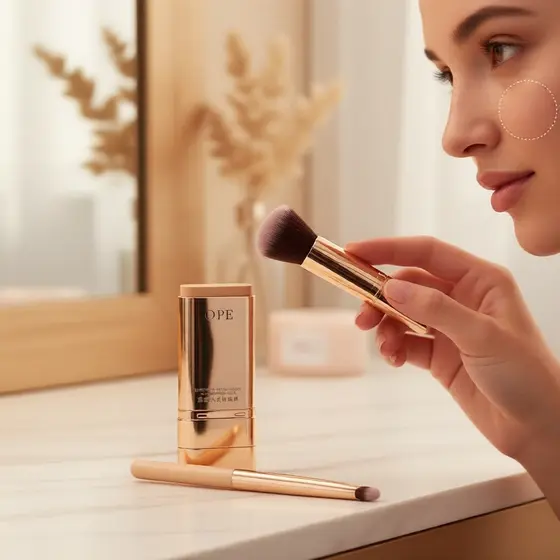 Bastão de Base Matte de Controle de Oleosidade – Textura Sedosa, Longa Duração, Acabamento Natural, Maquiagem Facial