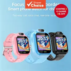 Crianças Smartwatch Relógio Inteligente Tela HD Câmera GPS Localização SOS Chamada Despertador Uma Chave De Emergência
