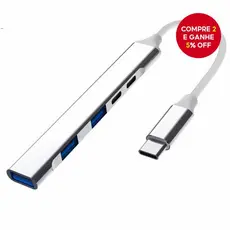  USB C HUB 5 em 1 divisor SATA para tipo C 3.0 adaptador SSD de alumínio extensão dispositivos de tablet transferência