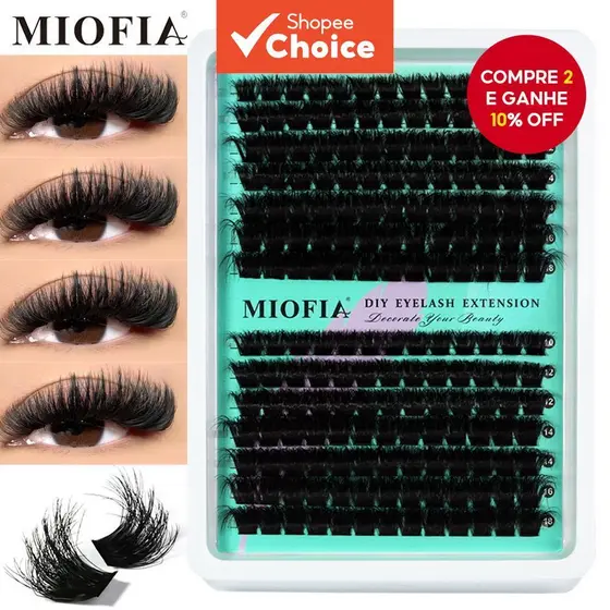 Conjunto Misto 3D De Cílios Postiços , Pacote De Variedades De 10-18 Mm Para Iniciantes Com Aparência Natural
